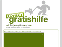 Tablet Screenshot of aktiongratishilfe.ch